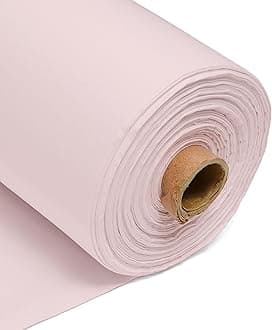 Light Pink 100% Cotton Plain Fabric – 60 Inch 150cm Wide 150GSM Material - Sewing, Dressmaking, Quilting, Curtain Linings, Pillowcases & Totes by Discount Fabrics LTD - 1Metre