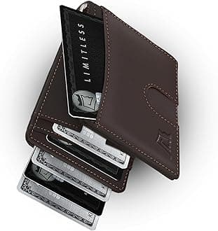Kings Loot Money Clip Slim Minimalist Wallet for Men – RFID Blocking Leather Design with Money Clip – Front Pocket Bifold Holds 12 Cards – Stylish & Compact Wallets, Truffle, 3.0 x 3.75 x 0.35 inches