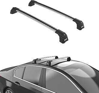 TURTLE Compatible with BMW 5-Series (F10) 2010-2017 Air3 roof Rack | Silver