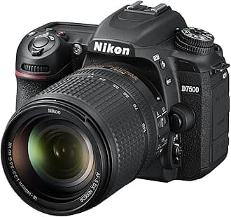 Nikon D7500 with AF-S 18-140mm f/3.5-5.6G ED VR Lens -SLR Camera, Black