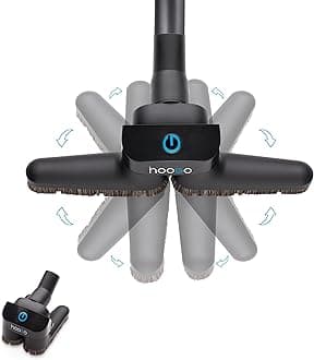 hoogo Vacuum Cleaner Flip-Flop Universal Floor Nozzle Flex – Suitable for All Round 35/32 mm Vacuum Cleaner Tubes – Includes Adapter