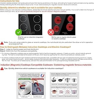 KitchenRaku Induction Hob Protector 78 x 52 cm, Magnetic Hob Protector, Anti-Scratch Silicone Induction Hob Protector for Induction Cookers (78 x 52 cm)