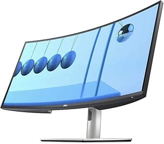 Dell U3421WE UltraSharp Curved Monitor, 34.14 Inch Ultrawide Monitor WQHD (3440 x 1440p at 60Hz), in-Plane Switching Technology, 100mmx100mm VESA Mounting Support, Platinum Silver