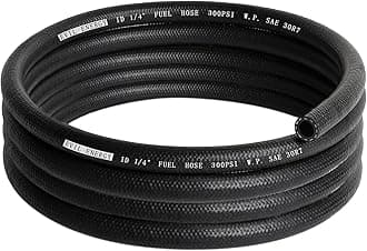 EVIL ENERGY 1/4 Fuel Hose Line Push Lock NBR Rubber SAE 30R7 10FT 300PSI