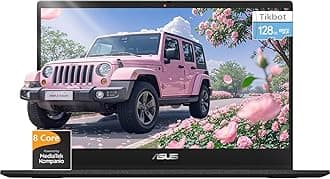 ASUS Chromebook 14 inch Laptop - Google Chromebook School Student - 8Core MediaTek Kompanio 520 - FHD Display - USB C - Wi-Fi 6-15hours Battery Life - 2024 (4GB RAM | 192GB Storage), Black