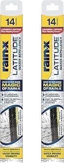 810202 Latitude 2-In-1 Water Repellent Wiper Blades, 14 Inch Windshield Wipers (Pack Of 2), Automotive Replacement Windshield Wiper Blades With Patented Rain-X Water Repellency Formula