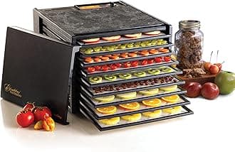 Excalibur Electric Food Dehydrator Machine 9-Tray with Adjustable Thermostat, Accurate Temperature Control and Fast Drying with 15 Square Feet of Drying Space, 600-Watts, Black