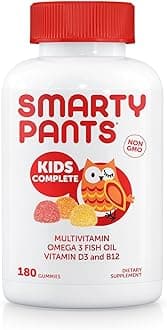 SmartyPants Vitamins Smartypants Kids Complete Daily Gummy Vitamins, Gluten Free, Multivitamin & Omega 3 Fish Oildha/Epa Fatty Acids
