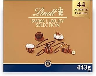 Swiss Luxury Selection – 443g Extra Large Gift Box – Chocolate Assortment – Milk, Dark & White Pralines for Him & Her