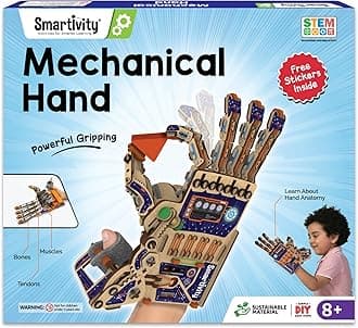 Smartivity Robotic Mechanical Hand Toy for Kids 8-10-12-14 Years Old 2024 Parents Choice Winner I Birthday Gifts for Boys & Girls DIY STEM Educational Science Toys for Kids 8,9,10,11,12,13,14