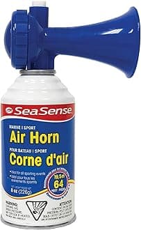 Air Horn – Jumbo Size (8 oz), 127 dB – Loud 1 Mile Range, Meets EPA & USCG Standards – Great for Boat & Marine Safety, Ideal for Sporting Events Such as Football & Soccer