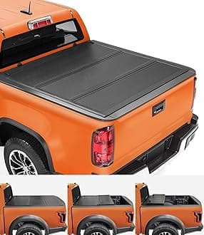 TIPTOP Low Profile Hard Folding Truck Bed Tonneau Cover Fits 2015-2026 Chevy Colorado/GMC Canyon 5.2ft Bed (61.7") |TLX3|