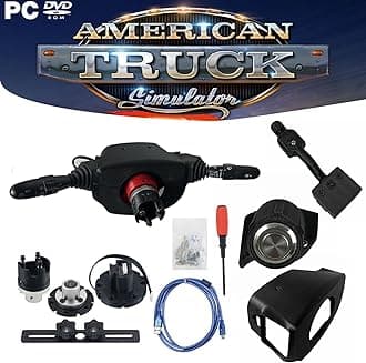 Obokidly DIY Racing Simulator Steering Wheel Turn Signal Wiper Lever Switch For Logitech G27 G29 Logitech Thrustmaster Simagic (Upgrade Type-For G27/G29/G920/G923 With Cover, Black)