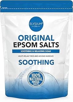 Elysium Spa Epsom Salts Original | 100% Natural Mineral Salt, Magnesium Sulphate Crystals with Pure Minerals For Soothing & Relaxing Tired Aching Muscles (450g)