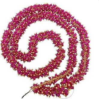 EmbroideryMaterial 3MM Pink Loreal Charm Pearls Small Beads for Jewellery Making, Embroidery Work, Bracelet Making, Craft, Bag Making, DIY (1300 Pieces)
