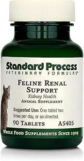 Feline Renal Support - Cat Supplement to Maintain Kidney & Urinary Health, Cat Supplies with Whole-Food Based Ingredients, Feline Supplement to Aid Renal Function - 90 Tablets