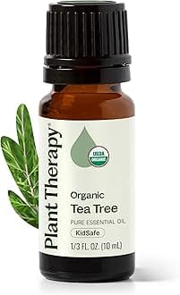 Tea Tree Oil Organic (Melaleuca Essential Oil) 100% Pure, Natural, Therapeutic Grade 10 mL (1/3 oz) 10 mL (1/3 oz)