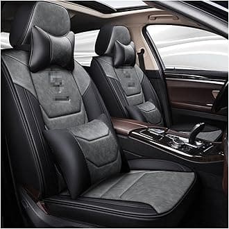 Car Seat Cover Car Leather Seat Protector Covers For Jaguar For XF For F-pace For XJ For XE For F-type For XK For E-pace Seat Covers Auto Interior Accessories (Color : Grijs, Size : Deluxe Edition)