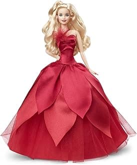Barbie Signature 2022 Holiday Barbie Doll (Blonde Hair), 6 Years and Up