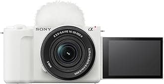 Sony Alpha ZVE10 II - APS-C Interchangeable Lens Mirrorless Content Creators’ Camera - White - with Lens
