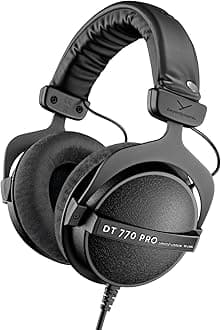 DT 770 Pro 80 ohm Limited Edition Professional Studio Headphones- Black- Wired