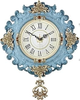 Large Decorative Wall Clock - Nordic Creative Simplicity Art for Living Room, Bedroom, Kitchen, Office Decor - Vintage Style (Color: D)