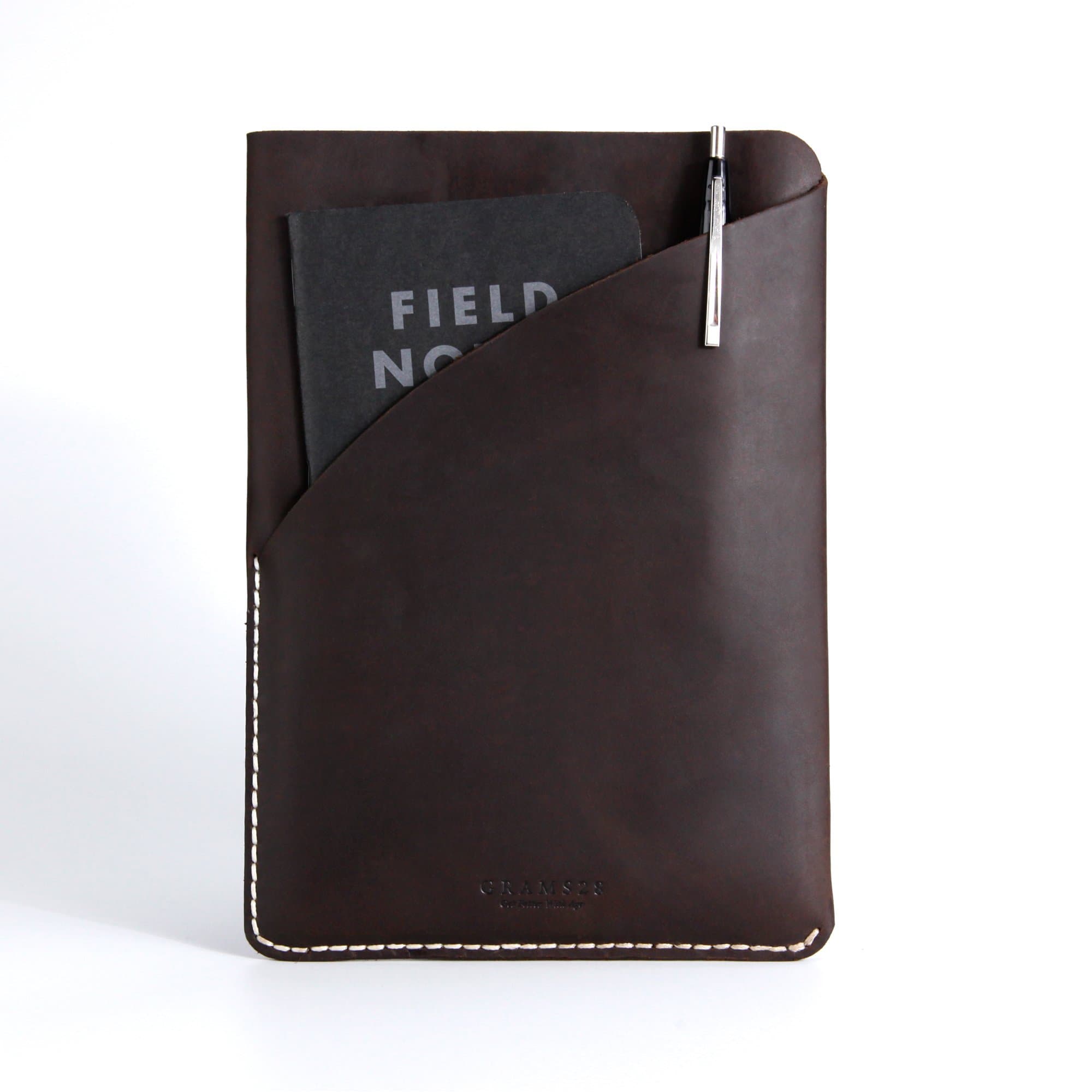 Full Grain Pull up Leather Ipad Mini 1/2/3/4 Carry Sleeve, Premium Hand Stitched Ipad Leather Sleeve Case (Truffle)