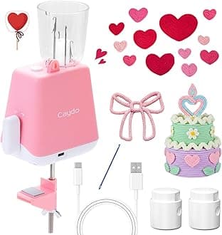 Caydo French Knitting Machine, Electric I Cord Mill I-Cord Knitter Automatic Wool To I-Cords, Diy Crochet Machine For Adults&Kids(Patented)