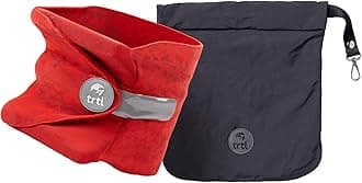 Trtl Travel Pillow for Neck Support- Super Soft Neck Pillow with Shoulder Support and Cozy Cushioning Lightweight and Easy to Carry - Machine Washable - Red