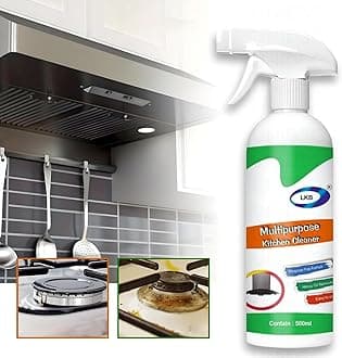 Kitchen Cleaner Spray for Oil & Grease Stain Remover, All Surface Non-Toxic & Non-Flammable Cleaning Spray for Kitchen, Chimney, Sink, Grill, Exhaust Fan & More! (500ml) (Kitchen Cleaner Spray)