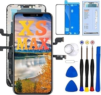 for iPhone Xs Max Screen Replacement Kit 6.5“ Full HD Display (A1921, A2101, A2102, A2103, A2104) 3D Touch Display Digitizer Frame with Repair Tool