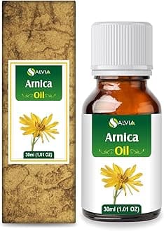 Arnica (Arnica Montana) Therapeutic Essential Oil by Salvia Amber Bottle Natural Uncut Undiluted Pure Cold Pressed Undiluted Aromatherapy Premium Oil 30 ml (1.01 fl oz)