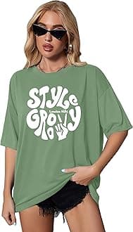 London Hills Ladies Oversized Fit Cotton T-Shirt