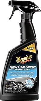 Meguiar's New Car Scent Protectant Spray, Car Interior Protectant Cleaner for Vinyl, Rubber, and Plastic, Offers UV Protection and Leaves a Rich, Satin Shine and a Pleasant New Car Smell, 16 Oz