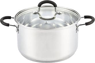 Cook N Home Professional Stockpot, 5 Quarts, Silver