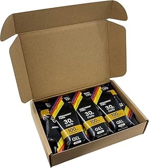 Precision Fuel 30 Caffeine Energy Gel - Mild Flavour Running Gels for Endurance Athletes, 30g Carbohydrate, Easy-to-Digest, Perfect for Running & Long-Duration Sports (Pack of 30)