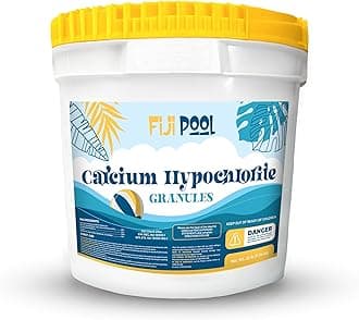 Calcium Hypochlorite Granules 68% - Powerful Pool Shock Treatment, Algae & Bacteria Control, Sanitizer for Swimming Pools, Spas & Hot Tubs - 25 LB