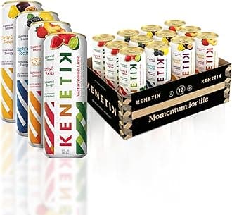 - KENETIK Caffeine-Free Focus Drink – Brain Fuel for Mental Clarity and Cognitive Endurance, Sugar-Free, Bioidentical Ketones (D-BHB), 12oz – 12 Pack, Variety