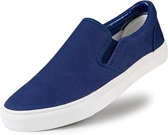 Men's Sneakers Low Top Canvas Slip On Shoes for Men, Soft Insole Mens Slip on Sneakers