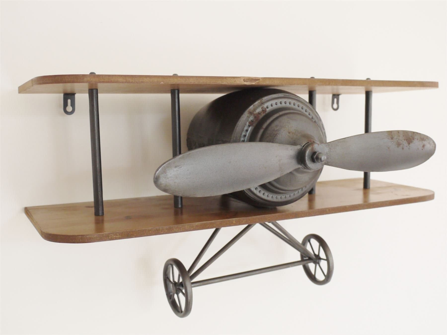 Vintage Aeroplane shelf wall hanging display unit
