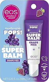 eos 24H Moisture Super Balm- Grape Fizz, Limited-Edition Lip Mask, 0.35 fl oz