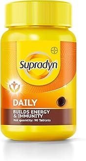 - Supradyn Daily, India's No.1 Multivitamin Tablets for Women | With Vitamin A, B Complex, C, D, E, Zinc and Magnesium for Energy, Immunity and Overall Health | 90 tablets