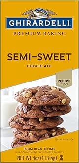 GHIRARDELLI Premium Semi-Sweet Chocolate Baking Bar, 4 oz Bar (12 bars)