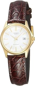 Women's Watch - LTP-1183Q-7ADF White Dial, Brown Band