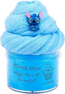 Blue Cloud Slime, Non-Sticky and Putty Slime, Stress Relief Scented Slime Toy for Kids Education, Party Favor and Birthday Gift(7oz 200ML)