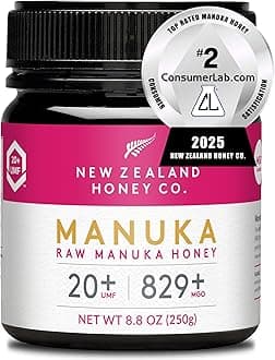 New Zealand Honey Co. Raw Manuka Honey UMF 20+ / MGO 829+ | UMF Certified Raw Medical Grade Honey | 8.8oz