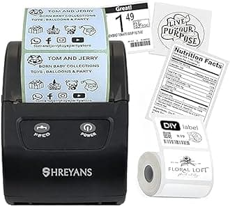 SHREYANS Monochrome Label Printer (Label Printer), Black