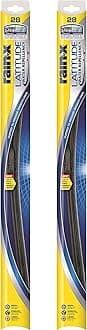 Rain-X 810168 Latitude 2-In-1 Water Repellent Wiper Blades, 28 Inch Windshield Wipers (Pack Of 2), Automotive Replacement Windshield Wiper Blades With Patented Rain-X Water Repellency Formula