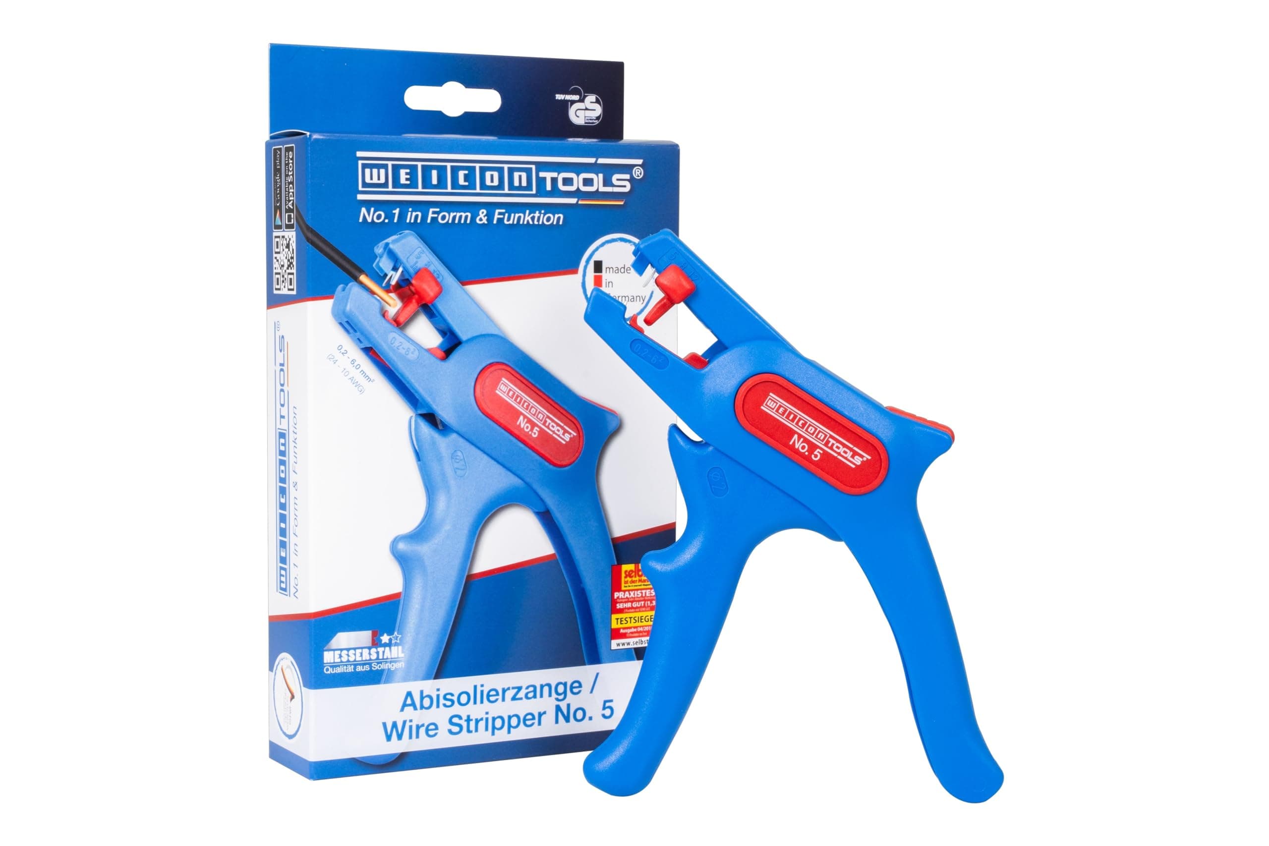 Voltman Wire Stripper No. 5Blister Pack Blue/Red
