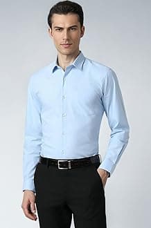 Men's Everyday Solid Slim Fit Full Sleeve Formal Shirt | Cotton-Rich